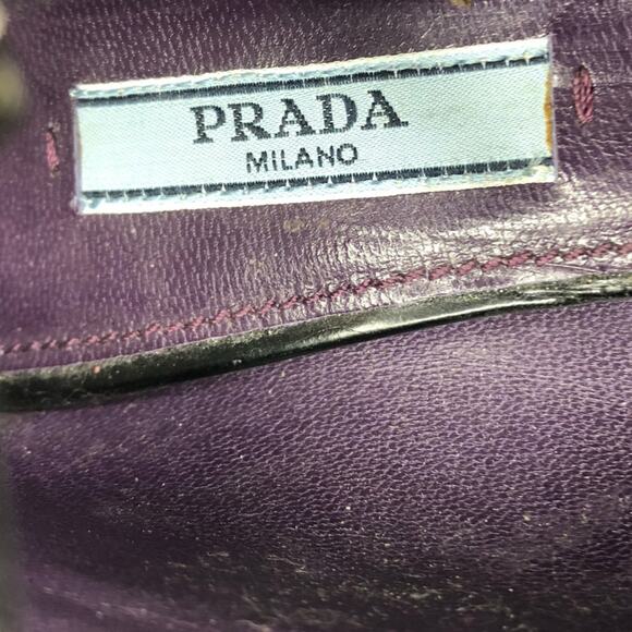 Prada AW2012 Runway Moira Rose Maryjane Rubber Cap Toe Heeled Pumps 38.5 - Picture 9 of 9